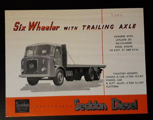 Seddon diesel six wheeler - seddon,