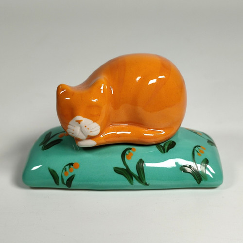Katz ceramic figurine - &,