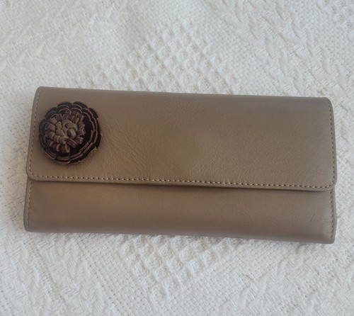 Laura ashley taupe wallet - ashley,