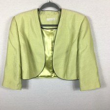Jacques Vert Jacket Lime Green UK 18 Wedding Guest Mother Of The Bride / Groom