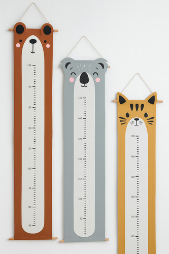 Wooden animal kids height - kids,