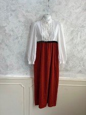 Vintage PROVA Red white Ruffle