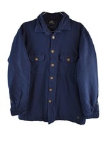 FYNCH HATTON Navy Overshirt Jacket size L Mens Premium Flannel Casual Outdoors