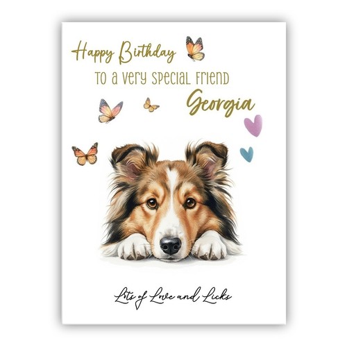 Shetland sheepdog personalised - shetland,