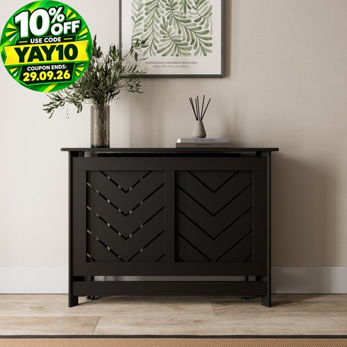 Radiator cover black modern - radiator,