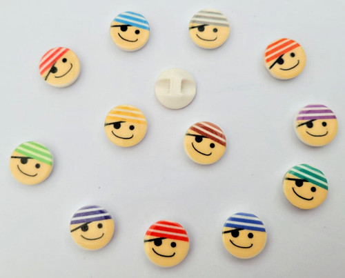 Baby buttons pirate 14mm - baby,