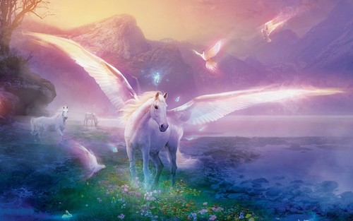 Unicorn castle fantasy fairy - fantasy,
