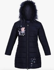 Regatta Girls Peppa Pig Padded Insulated Coat Size 18-24 Months Navy Blue 