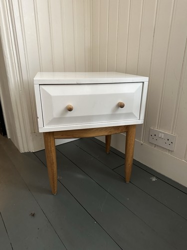 Made willow bedside table oak - willow,