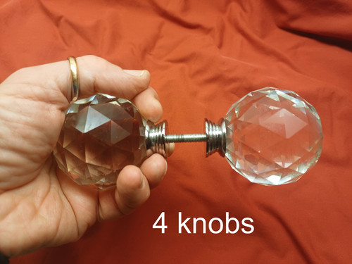 Very large glass - , cut