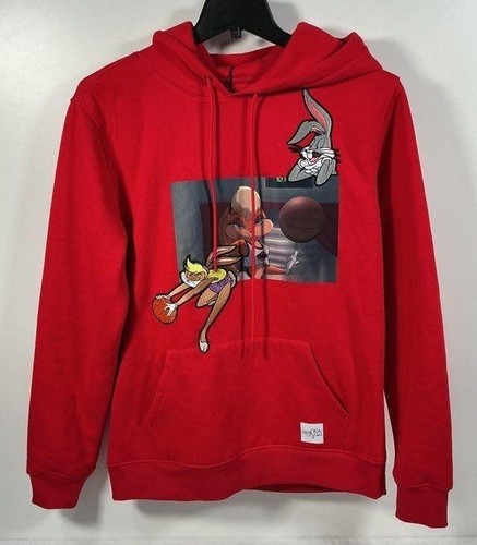 Space jam hoodie - red, bugs