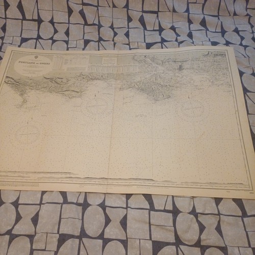 Vintage 1954 admiralty chart - vintage,