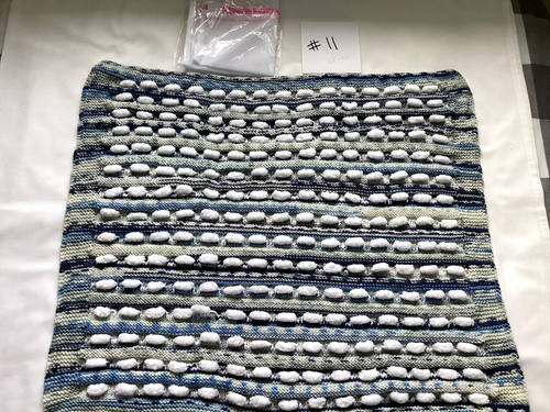 Hand knitted green blue - green/blue, &