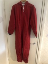 Mens Hooded Overalls Work Wear Dungarees Coverall Polycotton Boiler Suit. Medium