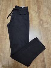 Uniqlo Mens Black Elastic Waist Drawstring Jeans Waist 30/33 Regular Used