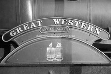 RAILWAY NEGATIVE: GWR CASTLE CLASS 4.6.0 7007 NAMEPLATE GREAT WESTERN 1962