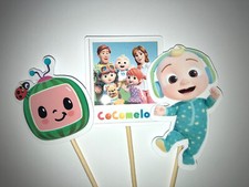 12 x Pre-Cut Cocomelon Cupcake