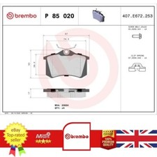 Brake Pad Set For Audi A1 A2