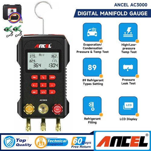 Car manifold gauge - manifold, digital