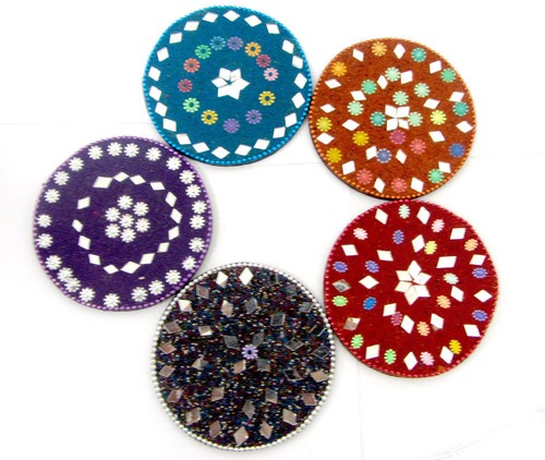 Hand crafted tea coaster - hand,