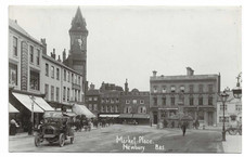 Real photo postcard - postcard, market