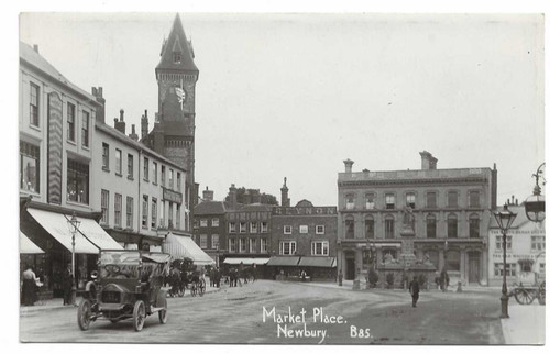 Real photo postcard market - photo,