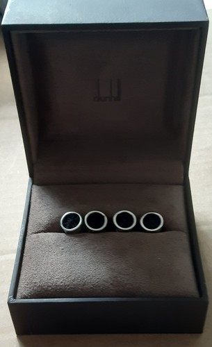 Dunhill black dress studs - ,