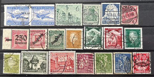 Job lot stamps german - of,