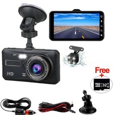 32GB SD+4 Inch Dash Cam Dual