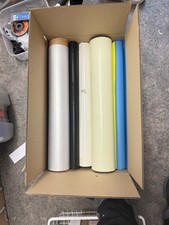 Flock & Fabric Vinyl Job Lot – Mixed Colours Rolls for Heat Press / Garment Deco