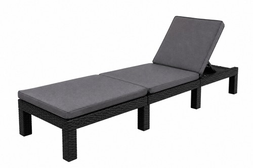 Outdoor rattan sun lounger - outdoor,