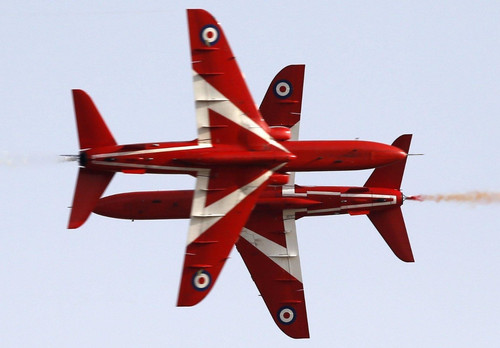 Red arrows jet plane - arrows,