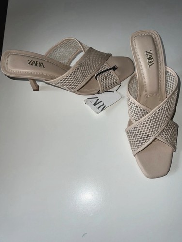Brand new zara mesh mules - zara,