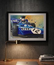 Jackie stewart a3 print - stewart,