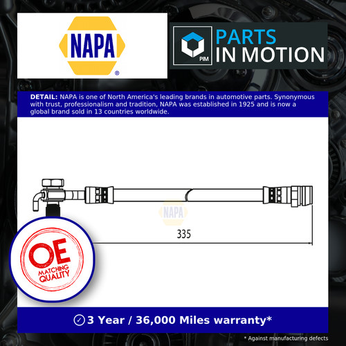 Brake hose fits volvo - brake, s60
