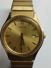 Mens Vintage Pulsar Watch Working Battery In Used Condition