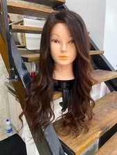 Lisa sombre black brown wavy curl ombre long European 100%  human Hair Wig