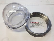 Slurry Tanker Bulk Tank 2" bsp Threaded Inspection Sight Glass c/w Weld On Ring