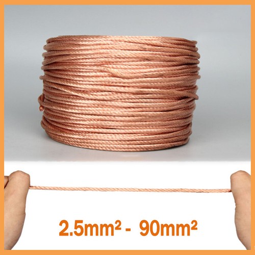 Round pure copper braid - round,