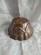 Antique / Vintage Copper Jelly Dessert Mould Mold Hand Beaten Rustic Patina 