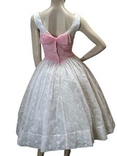 S~M Vtg 50s Pink White Party