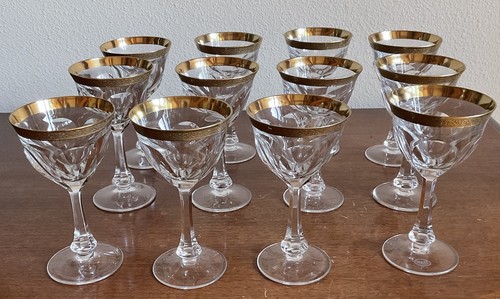 Vintage moser gold banded lady - vintage,
