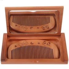  Small Folding Mirror Travel Compact Foldable Rectangle with Comb