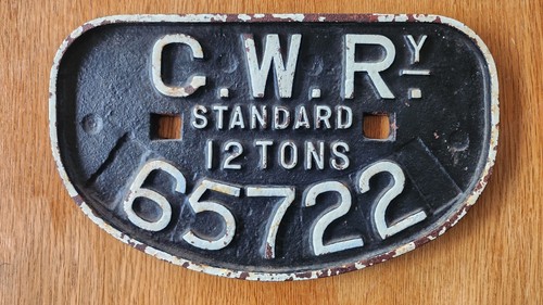Gwr cast iron tons std - 12, d
