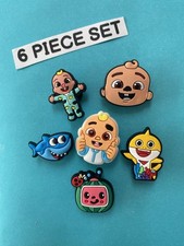 Cocomelon Baby Shark Style Jibbitz Crocs Shoe Charms Clog Charm Jibbit Toddler