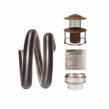 Flexible Chimney Flue Liner Installation Kit 8 Wood/Multifuel Stoves 316 Grade