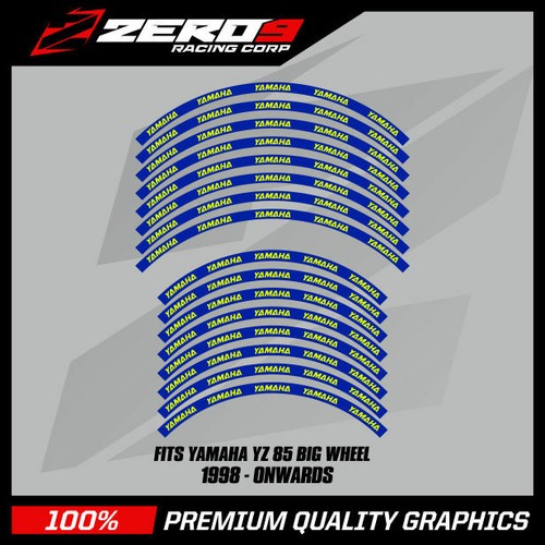 Yamaha rim decals - yz, 85