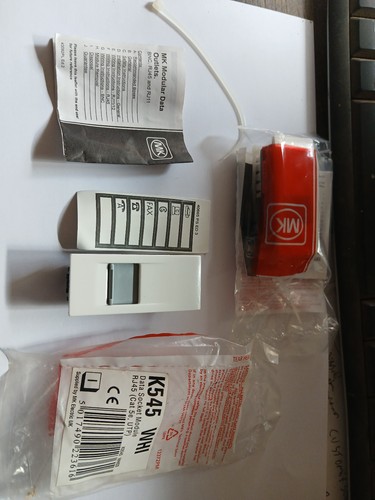 K545whi white plastic rj45 - mk,