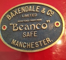 Brass Safe Plaque