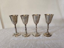 Vintage Goblets Cups Silver